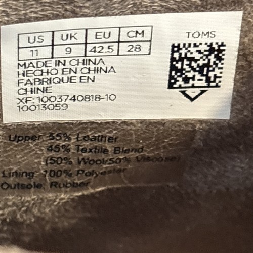 Tom’s taupe-graue Stiefeletten Damen Spitze, 10013059 Größe 11 Damen – neu mit Etikett - Bild 9 von 9