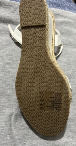 Michael Michael Kors Women's White Lowry Espadrille Platform Wedge Sandals 6 M - Picture 5 of 21