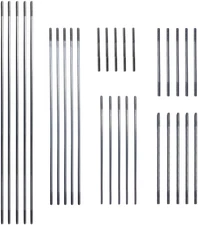 30Pcs M3 Pushrod Connector 304 Stainless Steel Rod Linkage for RC Model Airplane