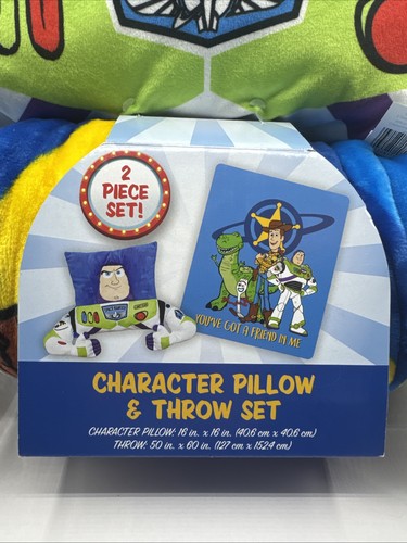 Disney Pixar Buzz Lightyear Pillow Toy Story 4 & Throw Blanket Plush | BRAND NEW - Picture 2 of 14
