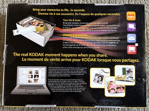 Kodak P460 Personal Photo (up to 4"x6") + Negative Scanner Portable New Open Box - Picture 2 of 7
