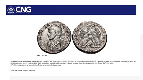 CARACALLA Rare Issue, Ex PRIEUR, Published Plate coin. #937 this coin! NGC XF - Picture 14 of 14