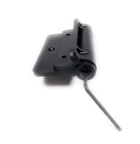 Aluminum Gate Hinge Wood Vinyl Heavy Duty Self Closing Black Polymer Hardware - Picture 7 of 9