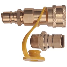 1/2 Inch Solid Brass Gas Propane  Connect Disconnect Fitting Connector3942