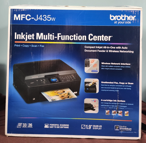 Brother MFC-J435W All-In-One Inkjet Printer Multi-Function Center - Picture 3 of 12