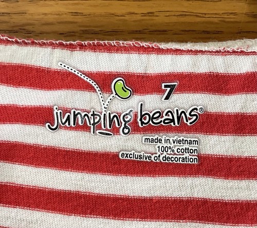 Jumping Beans Girls 4th Of July Patriotic Tank Top Size 7 Spaghetti Strap Cotton - Picture 7 of 7