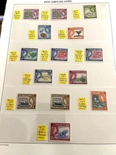 PITCAIRN ISLANDS COMPLETE MINT SET +SHADES+EXTRA QEII DEFS 1957-63 SG18-28