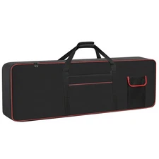61-key Portable Electric Keyboard Case Waterproof Gig Bag 10mm Thicken Foam