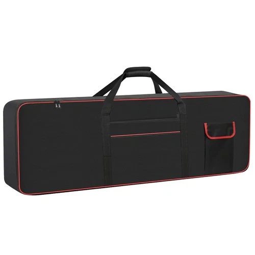 61-key Portable Electric Keyboard Case Waterproof Gig Bag 10mm Thicken Foam
