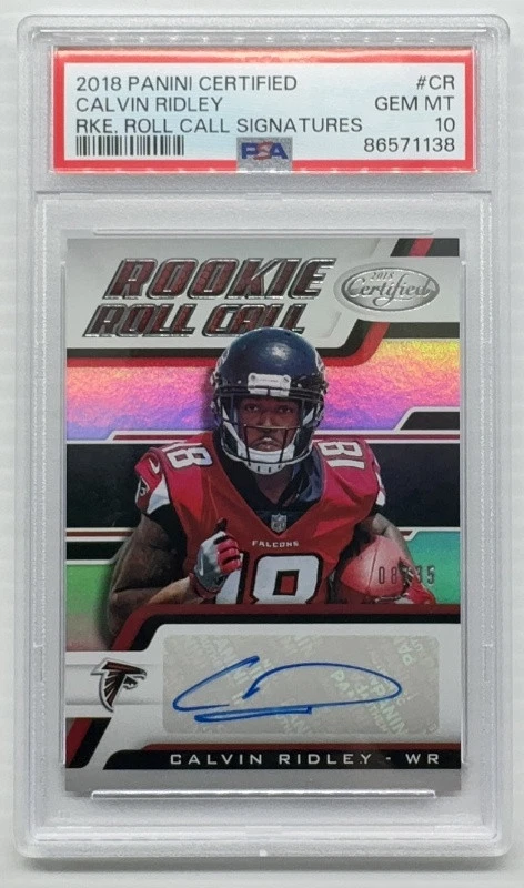 Calvin Ridley Panini Certified Rookie Roll Call Signatures #CR Base