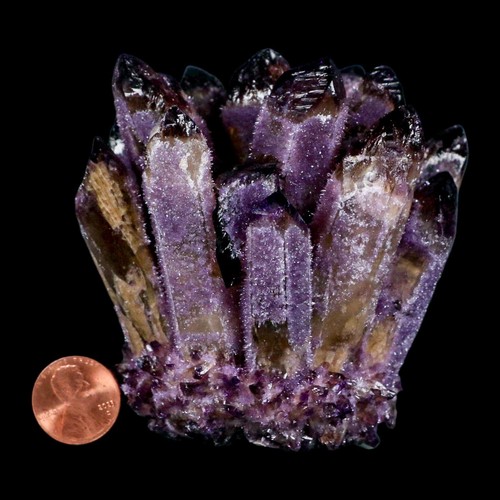 3.5" Purple Phantom Ghost Quartz Crystal, Chlorite Cluster Mineral Specimen - Picture 3 of 9