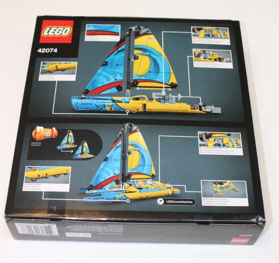 LEGO 42074 Technic Racing Yacht NUEVO EN CAJA SELLADA RETIRADO Foto 2 de 4