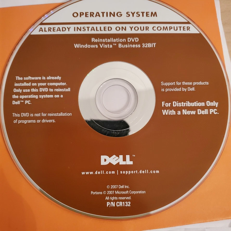 Dell Reinstallation DVD Windows Vista Premium 32 Bit & CD Key Read Description - Image 4 of 4