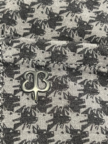 Betabrand Dog Print Pants Size L Petite Pockets Black And Gray - Picture 8 of 11