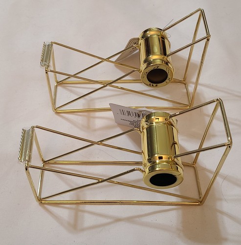 2pc Gold Tone Desktop Tape Dispenser Metal Roll Tape Cutter Office Supply - Picture 2 of 6