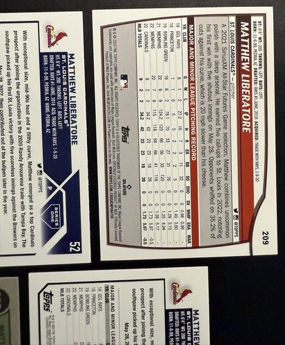 Matthew Liberatore RC Rookie 2023 Topps Foilboard Heritage Big League Lot THRILL - Imagen 10 de 12