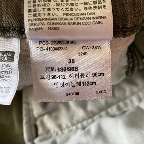 Levis Cargo Shorts Men's Size 38 Green Brown Camo Ripstop Outdoor Pockets - Picture 10 of 12