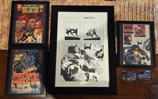 Original Art Batman VS Wildcat #3 1997 Splash page! Chuck Dixon/Sergio Cariello!