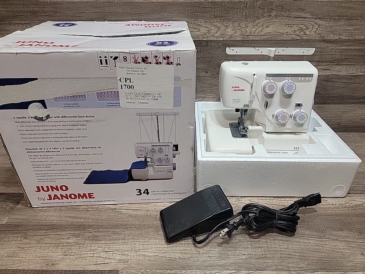 Juno By Janome Model 3434D Differential Feed Serger | eBay