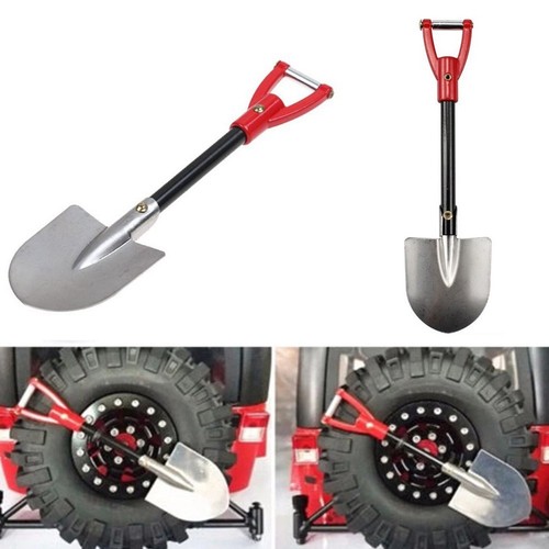 1 Pcs Metal Shovel 1/10 RC Easy To Install High Quality L-109mm Red + Black - Picture 3 of 9