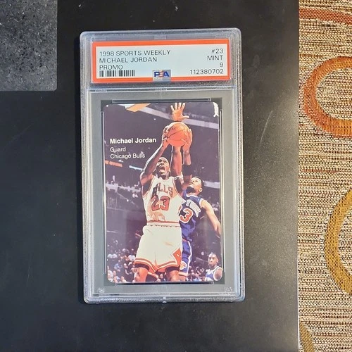 Sports Weekly Michael Jordan Promo #23 Chicago Bulls Basketball Card 1998 PSA 9
