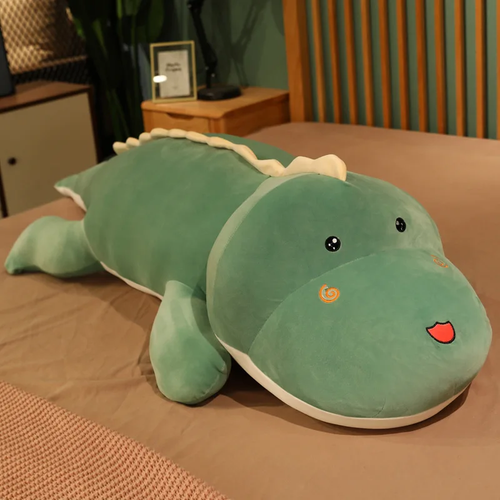 80 cm großer Dinosaurier Plüschtier langes Krokodil Kissen süß Cartoon Plüsch Puppe Geschenk - Bild 4 von 4