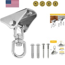 Heavy Duty Swing Hangers for Wooden Sets 2000 LB Capacity 360 Swivel Stainles...
