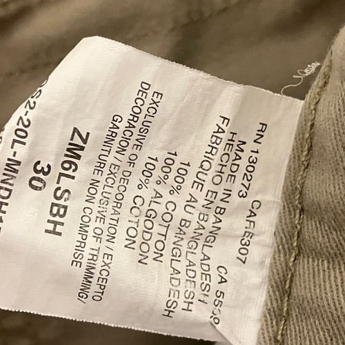 Wrangler Cargo Shorts Relaxed Fit Beige Mens 29W 10L 100% Cotton - Picture 7 of 12