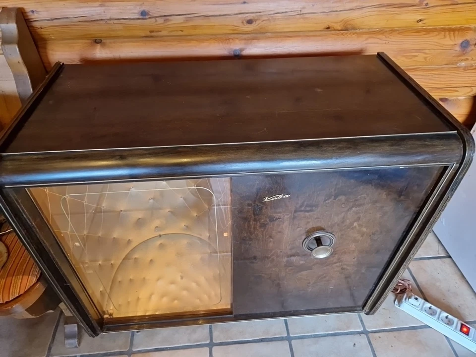 Kuba BAR Truhe Schrank Kommode 50er 007 James Bond Dekoration Top87x77 x42 cm - Bild 4 von 4