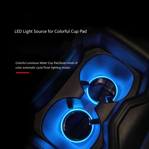 Colorful Vibration Sensor Car Cup Mat with Waterproof and Solar Features - Picture 3 of 10