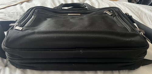 BRIGGS & RILEY MEDIUM BLACK EXPANDABLE LAPTOP BRIEFCASE 5 POCKETS SHOULDER STRAP - 第 5/9 張圖片