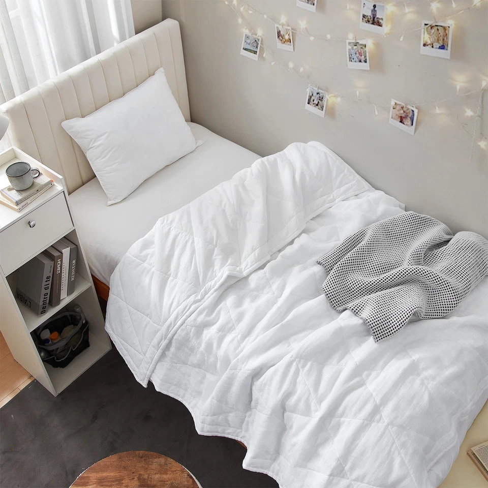 Edredom supermacio Dark Sky Reserve® - Feito em Portugal de linho e algodão - Branco - Imagem 2 de 4