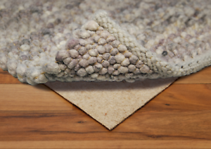 New Non Slip Carpet Rug Underlay Dual Fleece Hard Floor Quality Anti Creep Pad