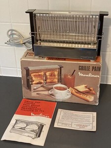 MOULINEX Vintage GRILLE PAIN TOASTER 70’s Type 154 Cuisine Rétro Très Bon État