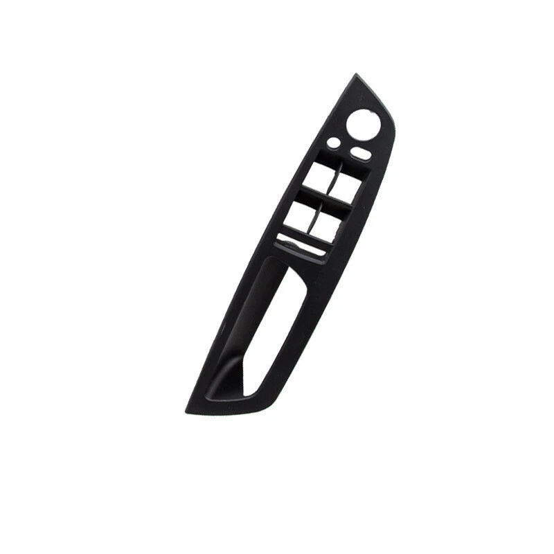 Para BMW X5 X6 E70 E71 2008-2013 LHD Envoltura de Cuero ABS Moldura de Manija de Puerta Interior de Coche Foto 3 de 4