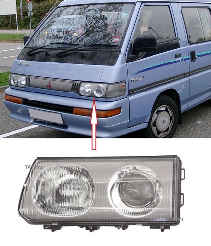 PAIR / SET HALOGEN HEADLIGHT LAMPS FOR MITSUBISHI DELICA L300 1994-2008 - Picture 3 of 11