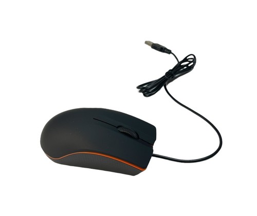 Mouse USB óptico 3D con cable negro y naranja 5V = 100mA NUEVO SIN CAJA - Imagen 4 de 6