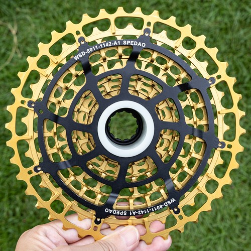Cycling 11 Speed 11-42T Mountain Bicycle Cassette CNC Bike Freewheel Gold For HG - Photo 4/6