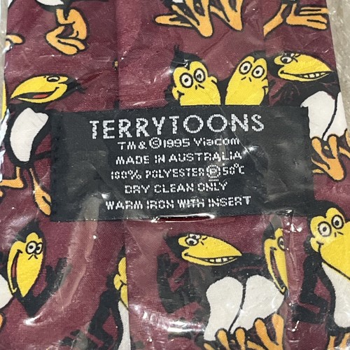 Vintage 1995 Heckle Jeckle Terrytoons Men’s Neck Tie Brand New Looney Tunes - Bild 5 von 6