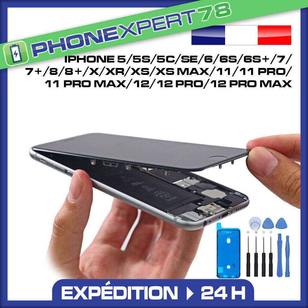 ECRAN IPHONE LCD OLED VITRE TACTILE SUR CHASSIS X XR XS 11 12 13