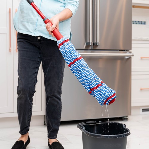 Microfiber Twist Mop Multi-purpose House Dining Office Removes 99% of Bacteria - Picture 15 of 17