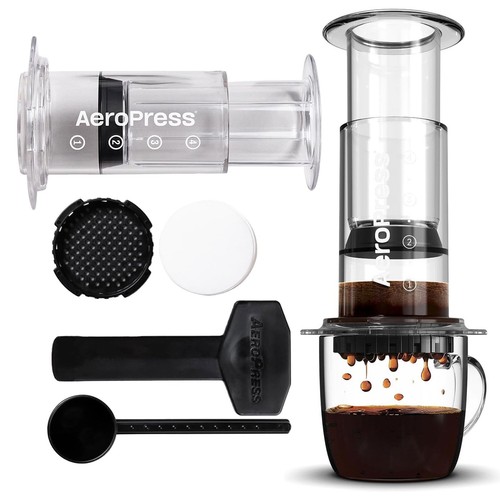 AeroPress Clear Coffee Press–3 In 1 Brew Method Combines French Press, Pourover - Picture 4 of 11