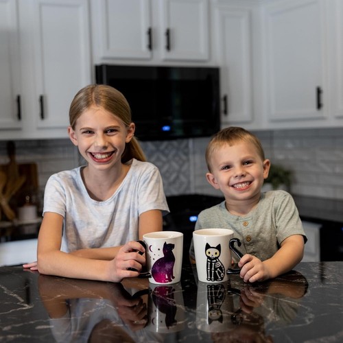 COLOR CHANGING CAT GIFT MUG Heat-Reactive Sturdy Durable Pet Lover Gift 12oz - Picture 5 of 9