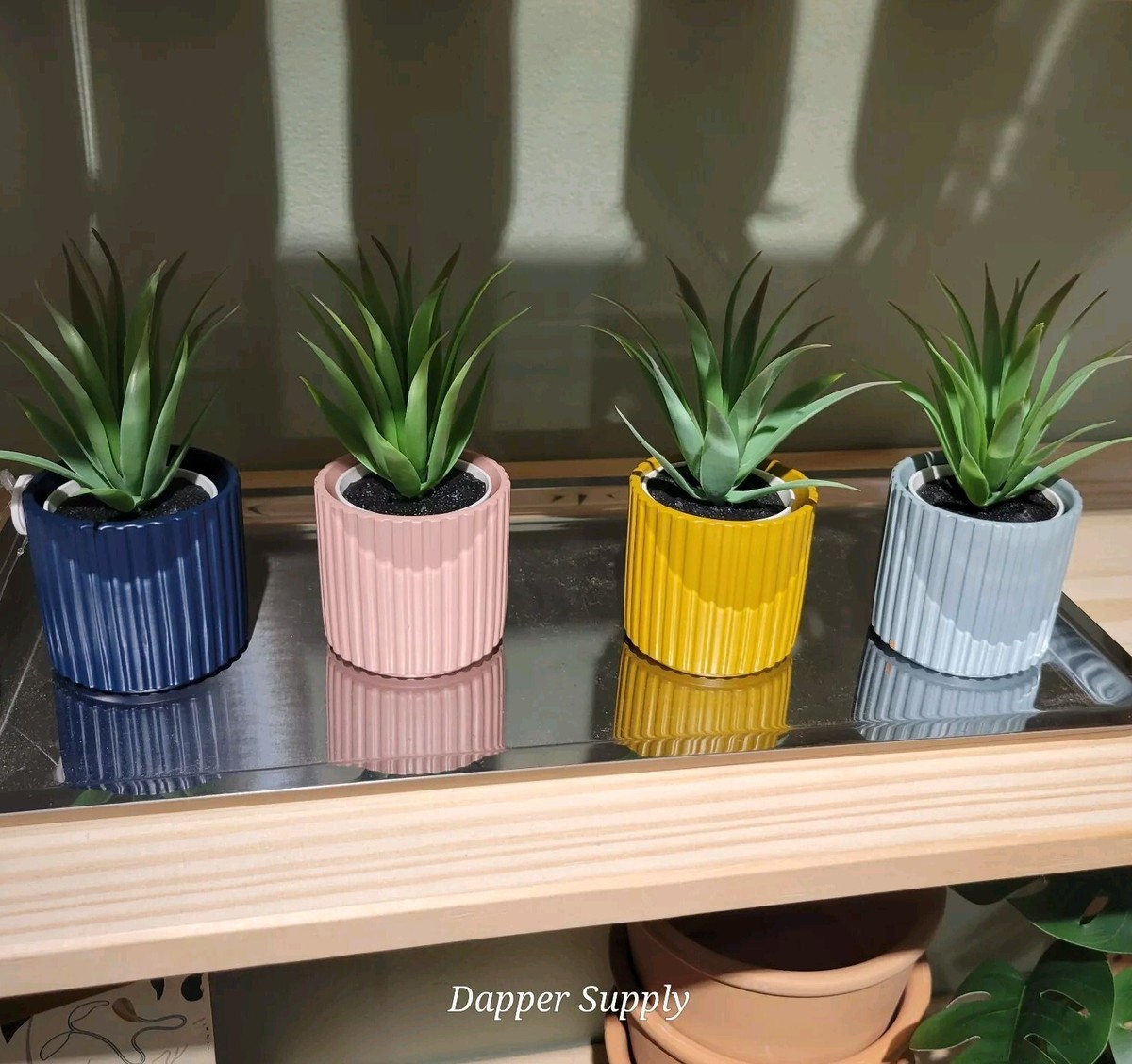 IKEA DAKSJUS Plant Pot Set Of 4 Mixed Colors 2 ¼