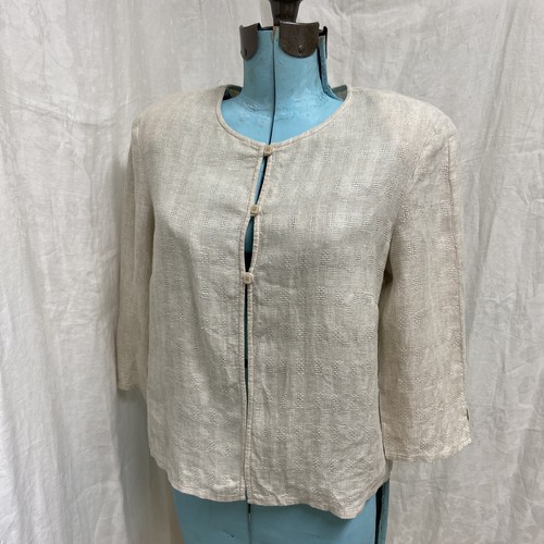 Talbot Women's Flax Irish Linen Jacket Sz: 8 Petite - Picture 7 of 9
