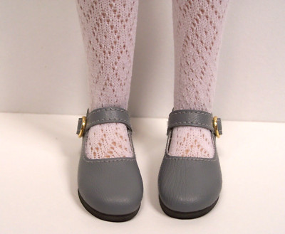Gray Basic Doll Shoes For 14'' Kish Chrysalis Lark Wren Song Piper Raven (Debs)