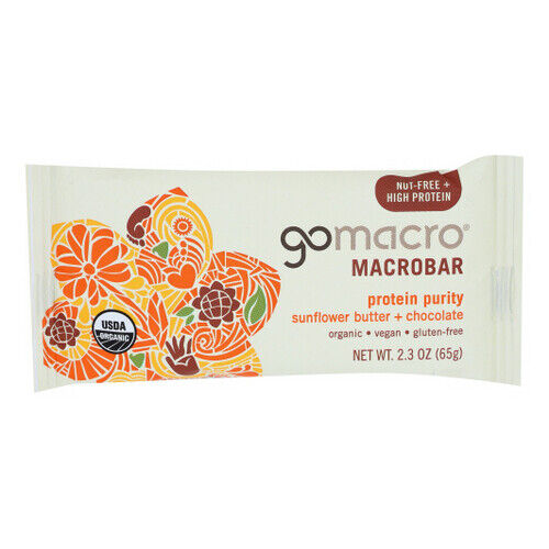 Mantequilla de girasol y chispas de chocolate 2,3 OZ (caso de 12) de Gomacro - Imagen 1 de 1