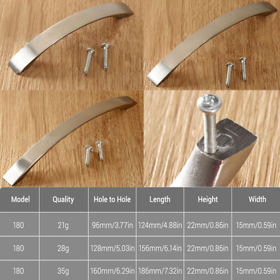 Drawer Handles Wardrobe Pull Handles Living Room Cabinet Handle Brushed Nickel