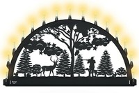 AußEn-Schwibbogen Lichterbogen 150Cm Erzgebirge JäGer Metall Xxl Rostfrei