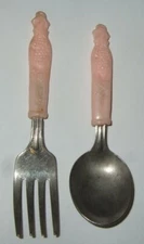 Goose Goose Goose Child's Fork and Spoon Old Utensils for Child